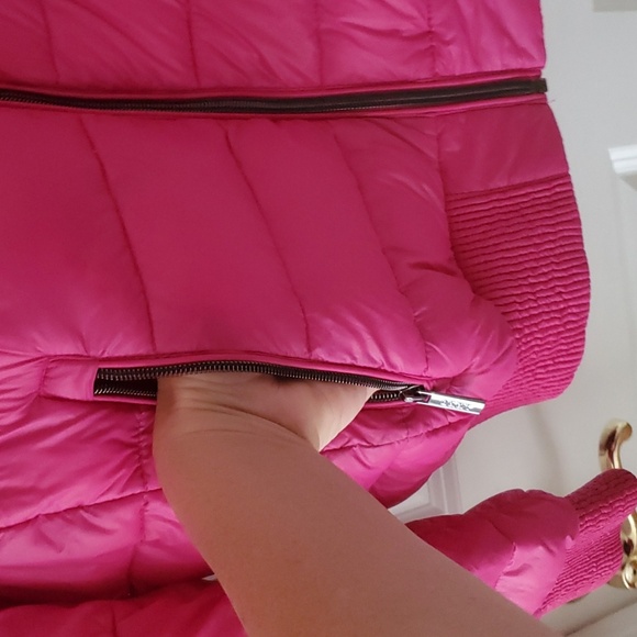 DKNY Pink Down Puffer Jacket Size M - Picture 5 of 16